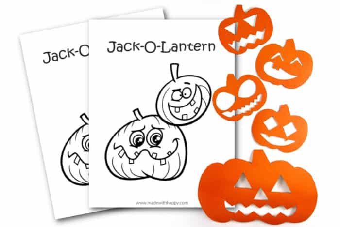 Jack o lantern coloring page