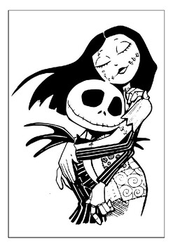 Coloring fun for kids with nightmare before christmas coloring pages collection