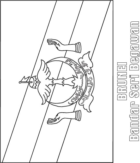 Brunei flag coloring page download free brunei flag coloring page for kids best coloring pages