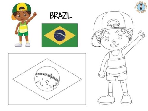 Brazil coloring page