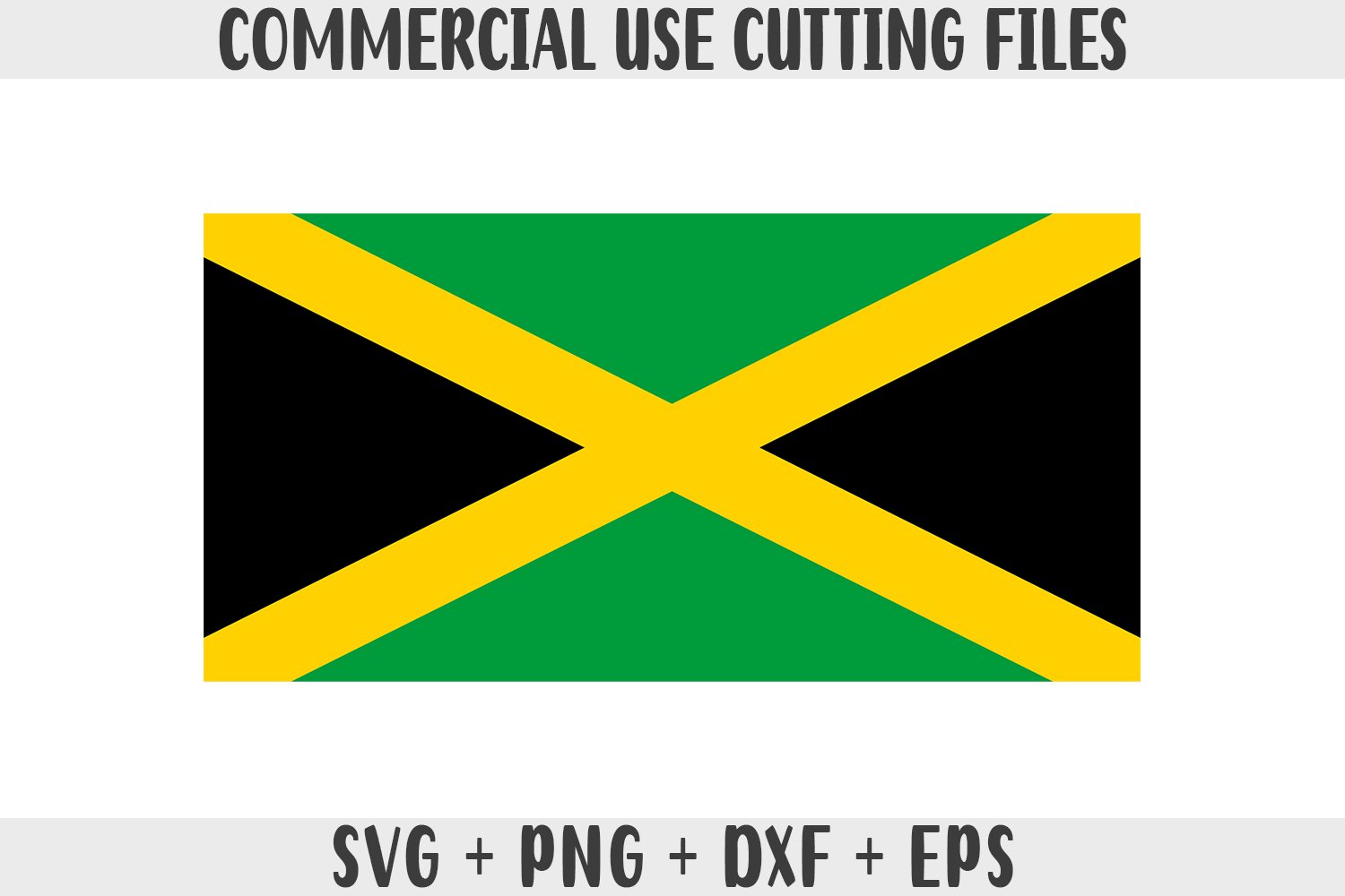 Jamaica flag svg original colors