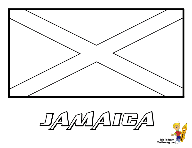 Regal national flags coloring jamaica see and match official flag colors httpwwwyescoloriâ flag coloring pages flag printable american flag coloring page