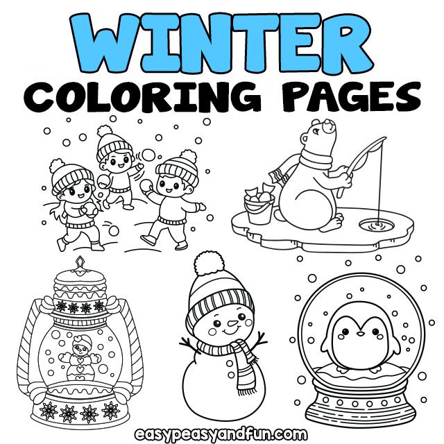 Printable winter coloring pages