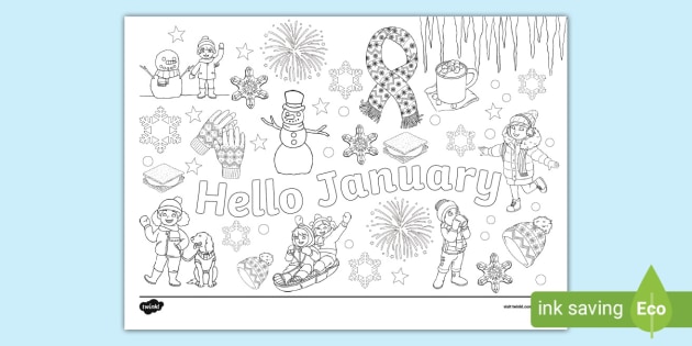 Hello january louring page