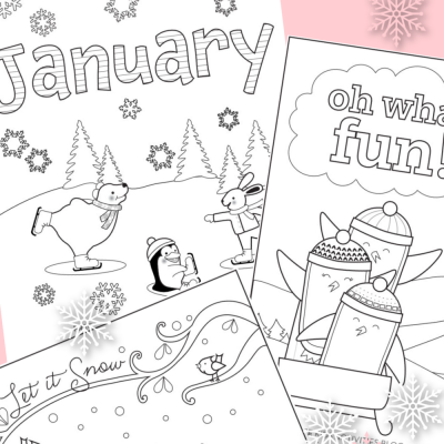 Happy print these free january coloring pages for winter kids activities blog