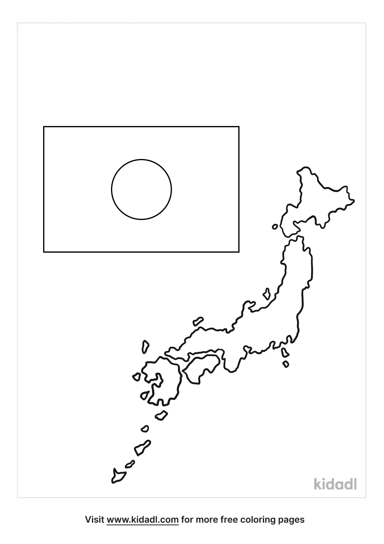 Free japanese flag coloring page coloring page printables
