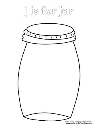 Jar coloring page