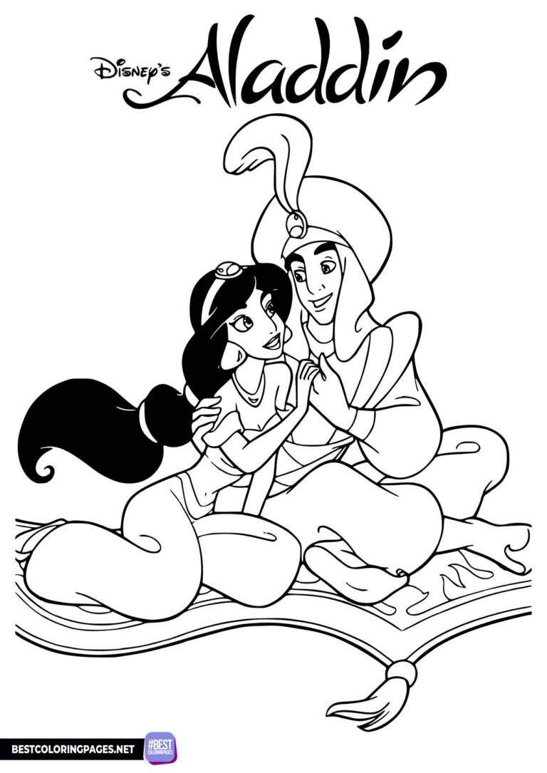 Aladdin coloring pages