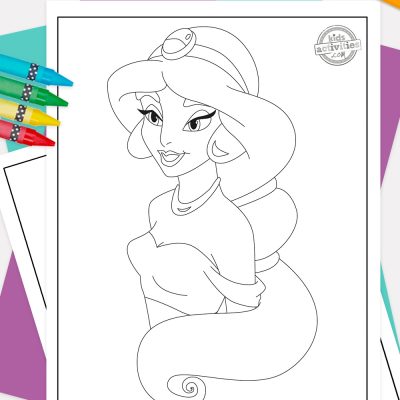 Beautiful princess jasmine coloring pages kids activities blog