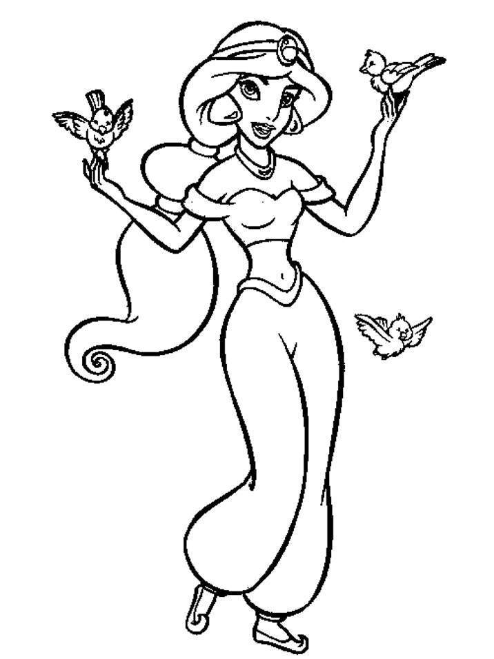 Coloring pages jasmine coloring pages printable