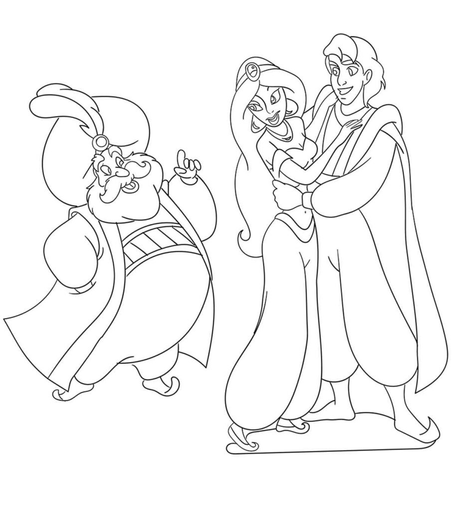 Top free printable princess jasmine coloring pages online