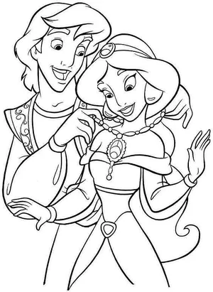 Jasmine coloring pages