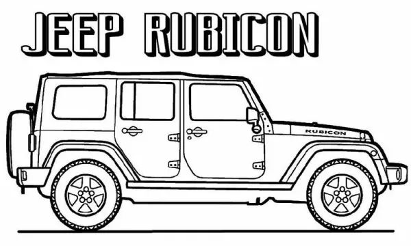 Jeep coloring pages printable pdf