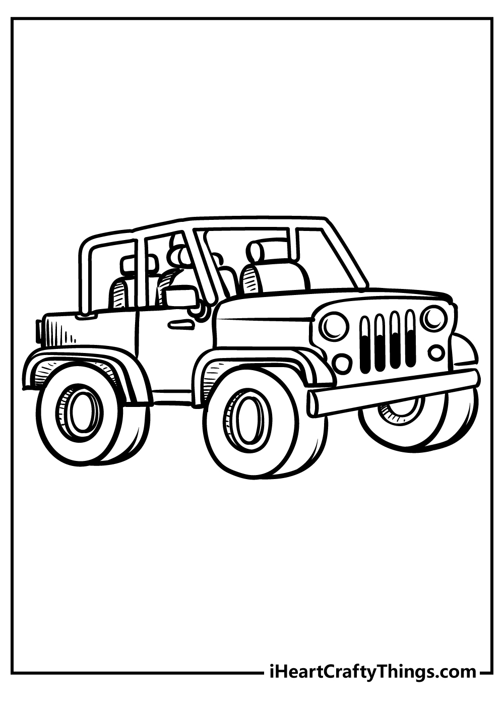 Jeep coloring pages free printables