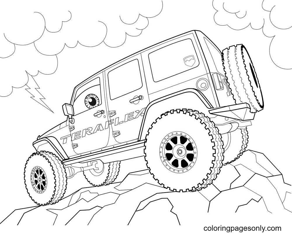 Jeep coloring pages printable for free download