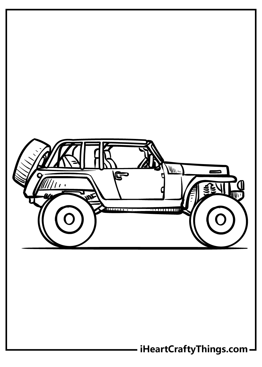 Jeep coloring pages free printables