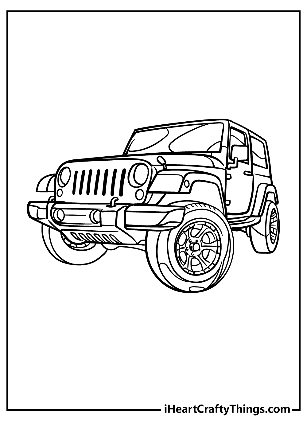 Jeep coloring pages free printables