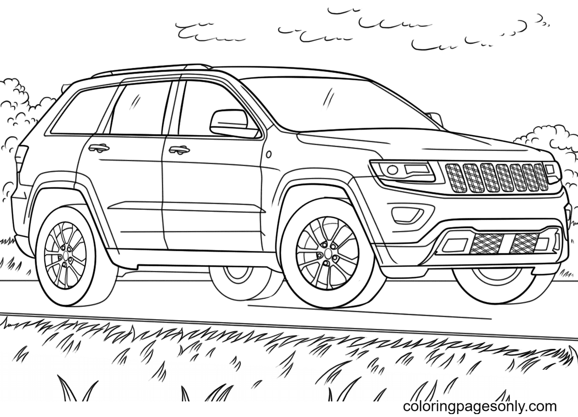 Jeep coloring pages