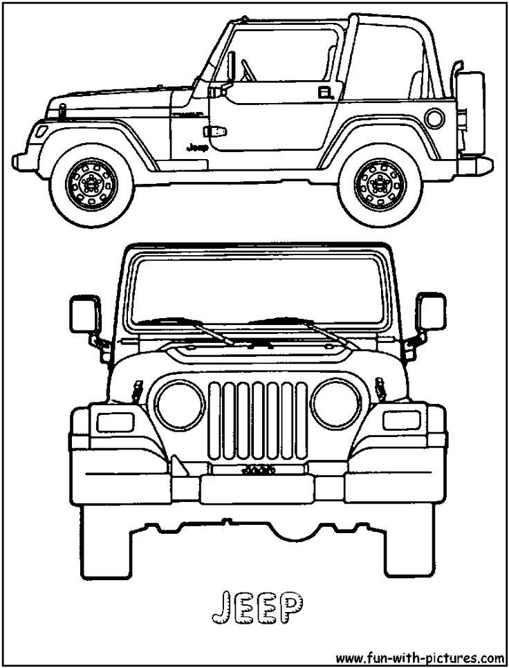 Jeep art jeep drawing coloring pages