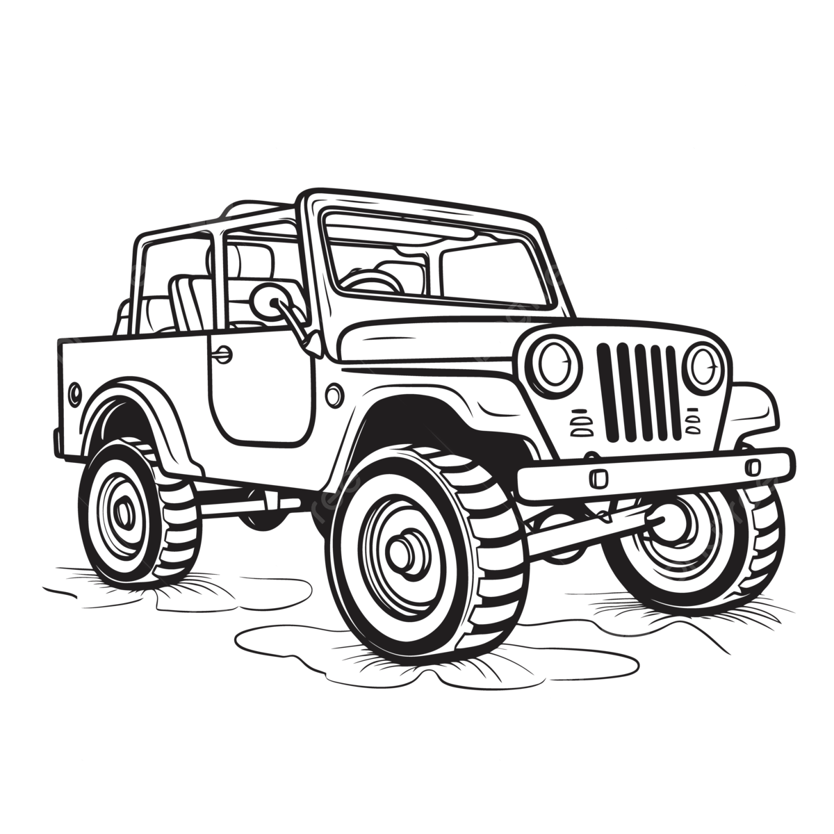 Jeep drawing png transparent images free download vector files