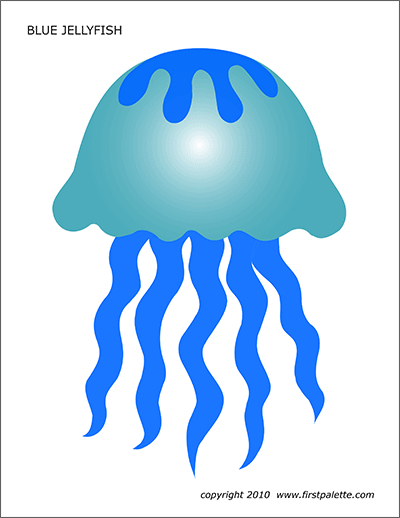 Jellyfish free printable templates coloring pages