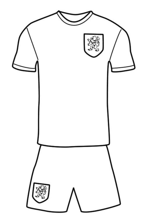 Football uniform colouring page for fans football coloring pages football kits football uniform