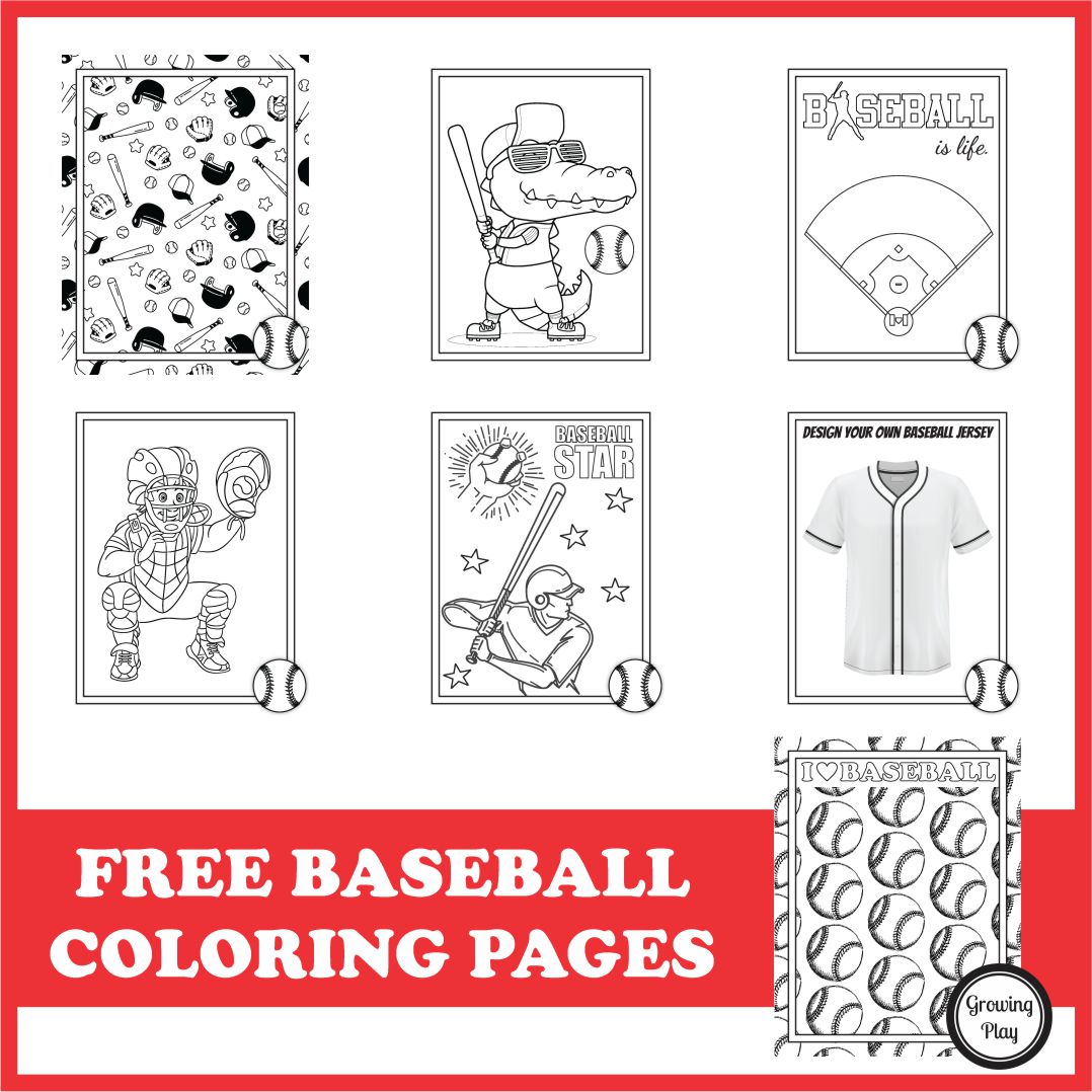 Baseball coloring pages