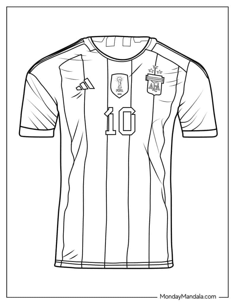 Lionel messi coloring pages free pdf printables