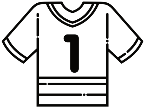 Football jersey coloring page free printable coloring pages