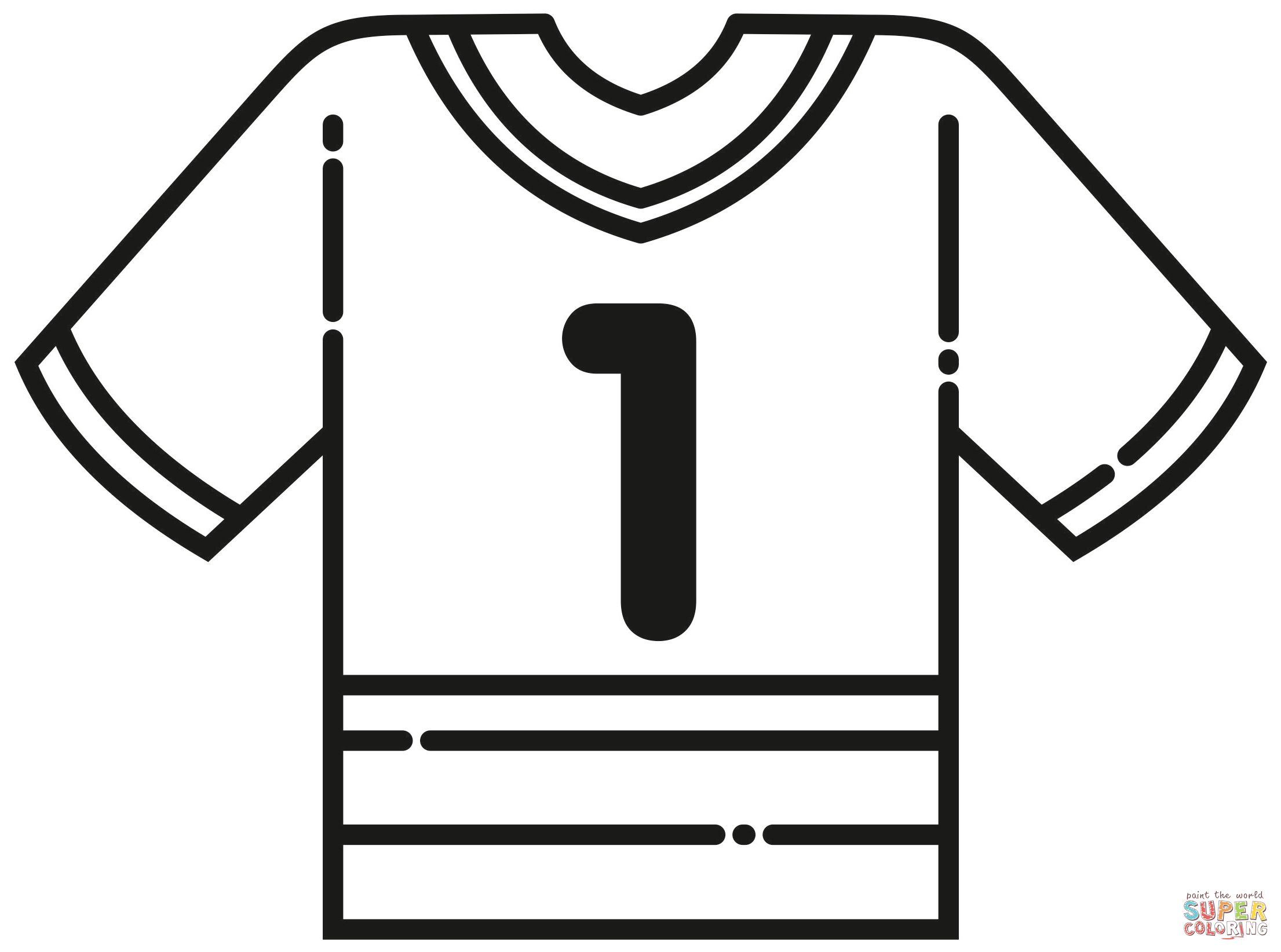 Football jersey coloring page free printable coloring pages