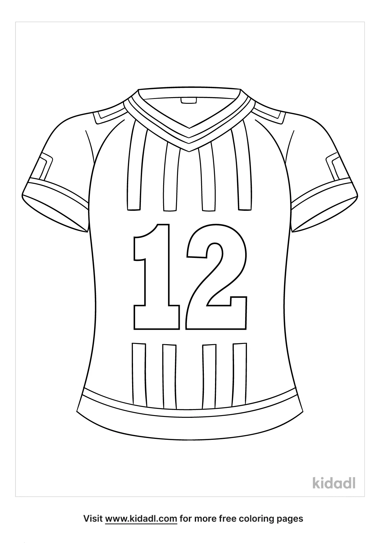 Free jersey number coloring page coloring page printables