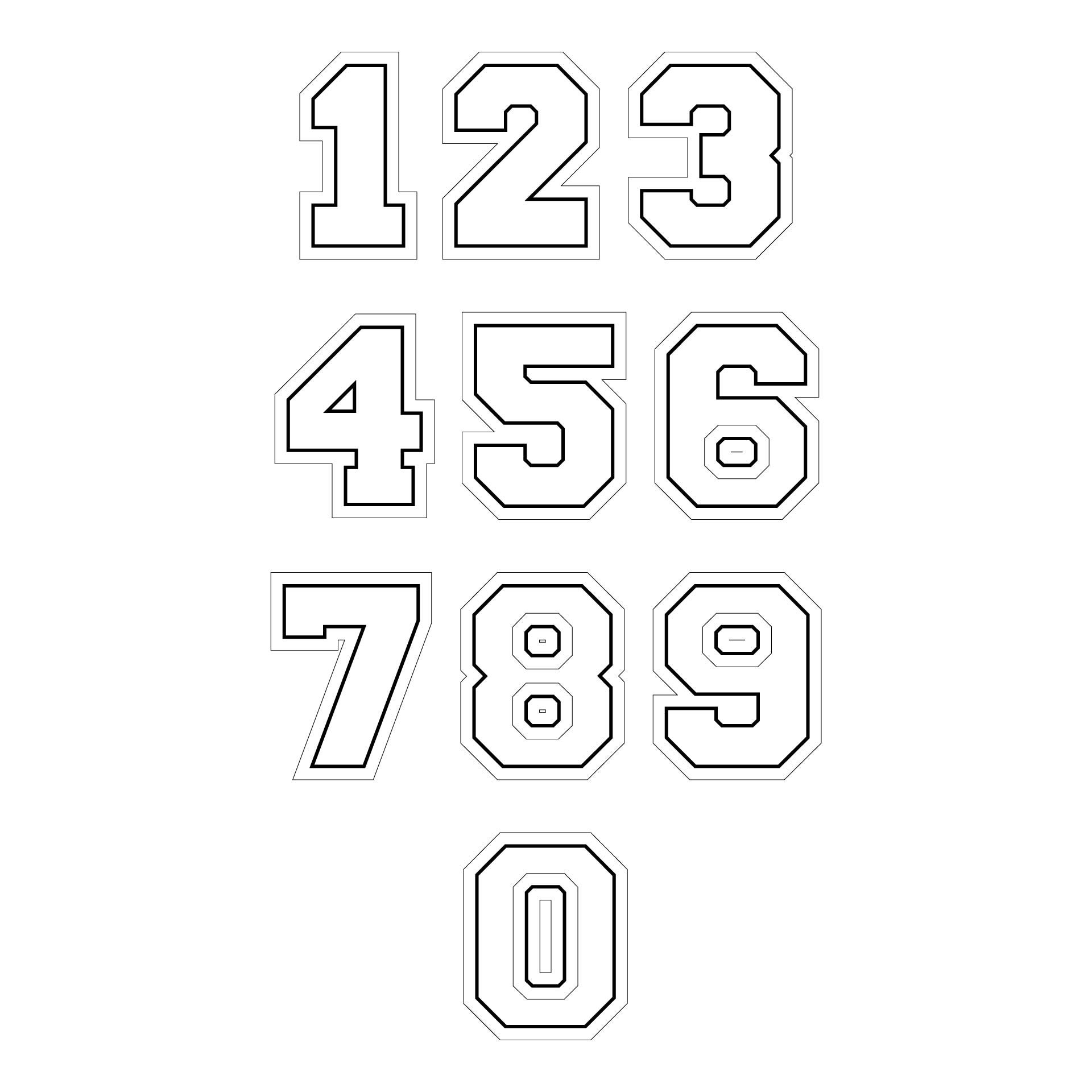 Football number stencils printable printable tags template templates printable free tag template