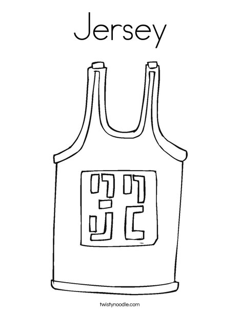 Jersey coloring page