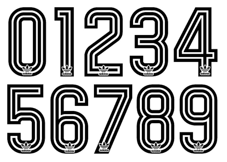 Vinyl s s football shirt soccer numbers heat print football adidas z