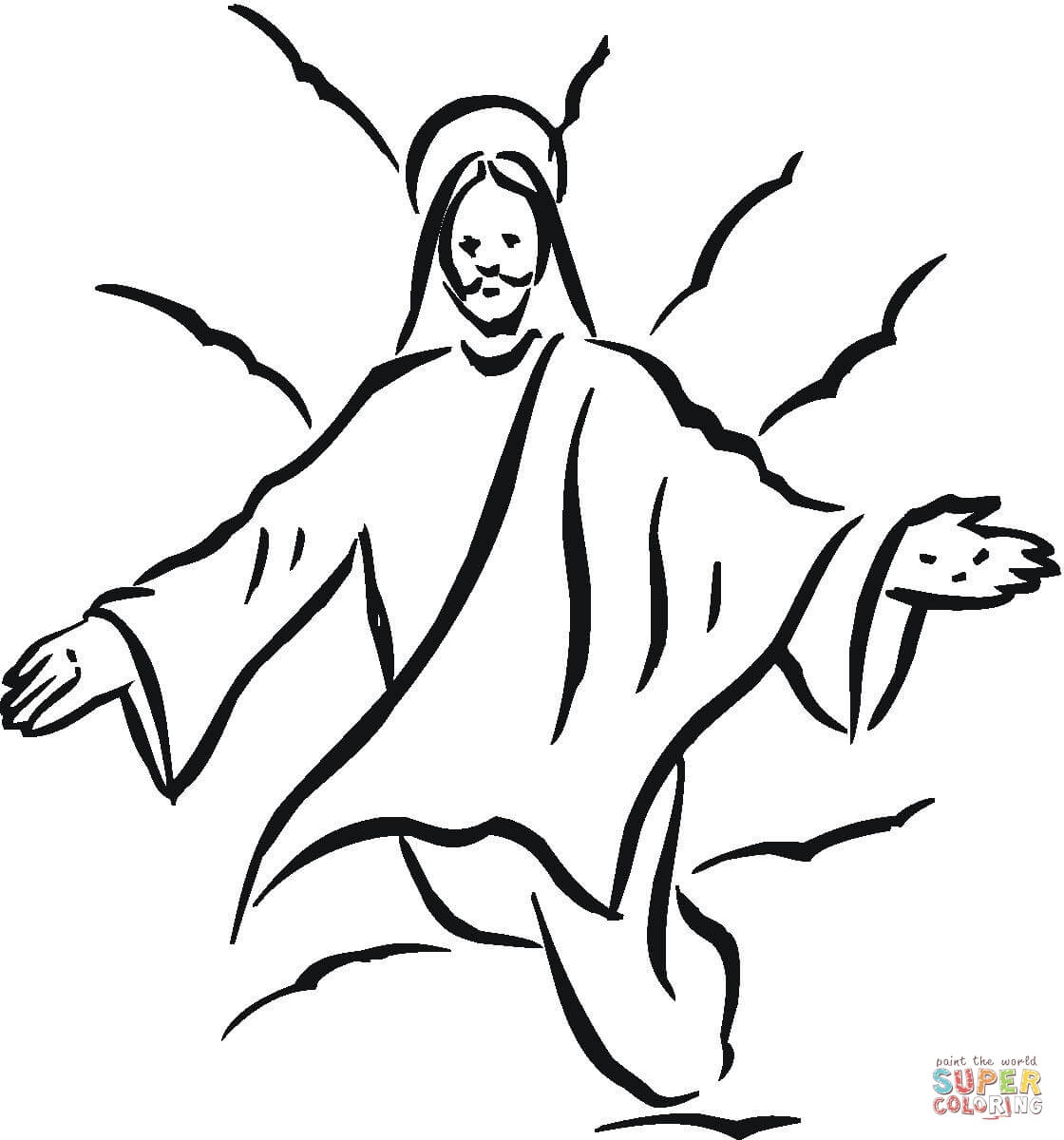 Jesus coloring page free printable coloring pages