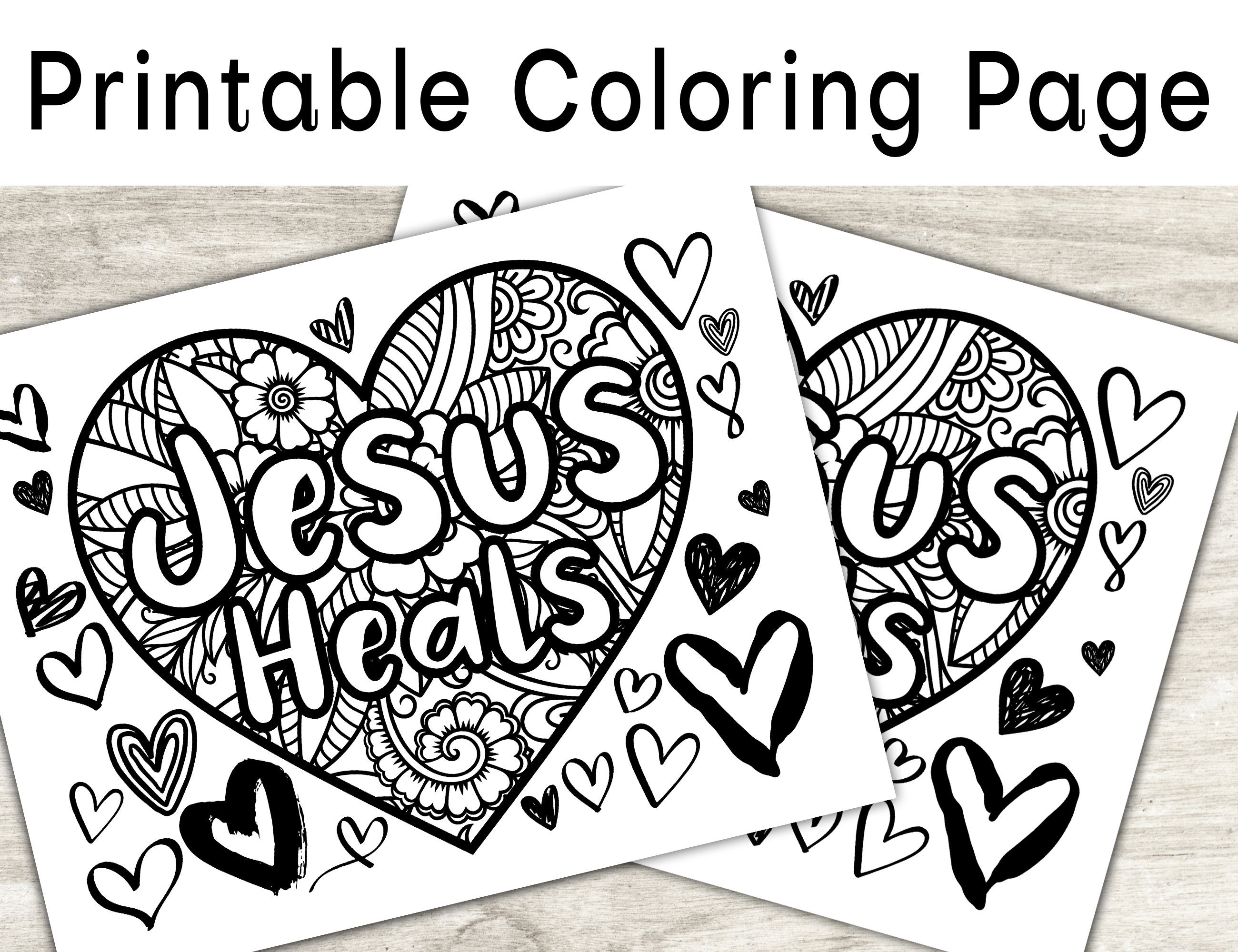 Jesus heals coloring page printable bible coloring page christian kids activity sunday school craft