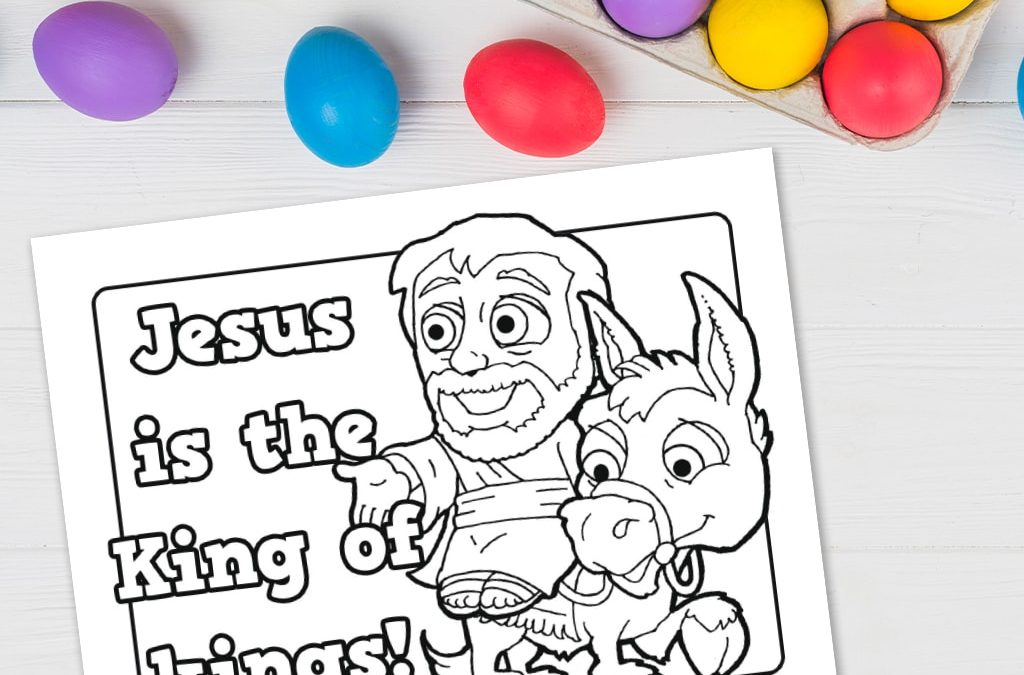 King of kings printable coloring sheet â