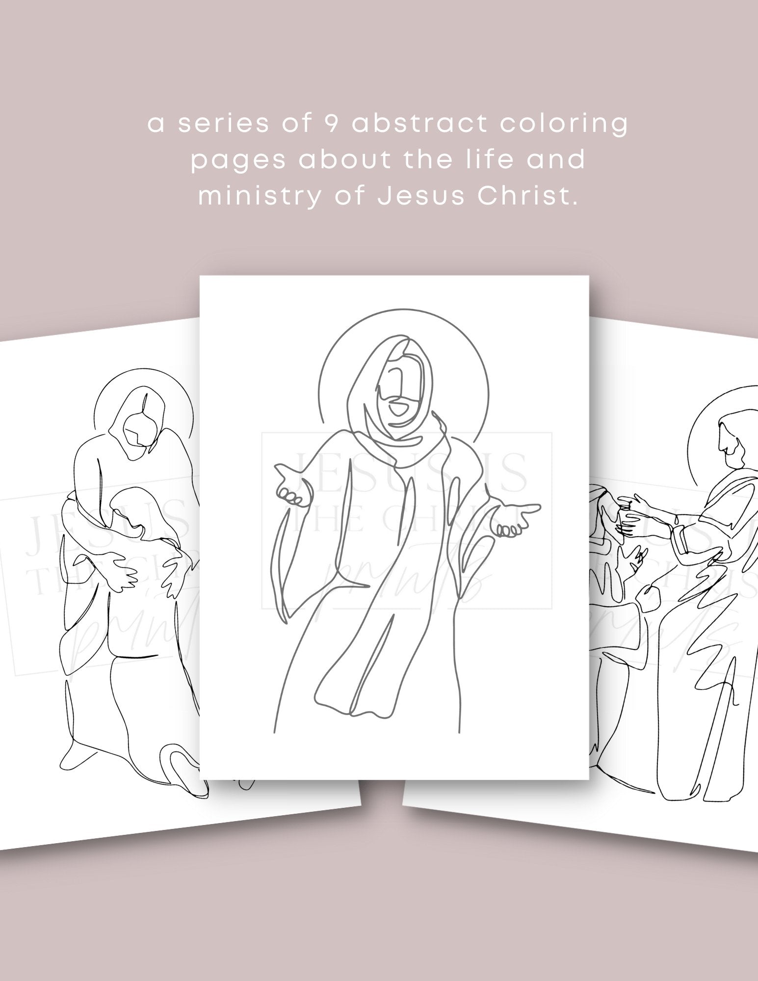 The ministry of christ childrens coloring pages â jesus is the christ prints