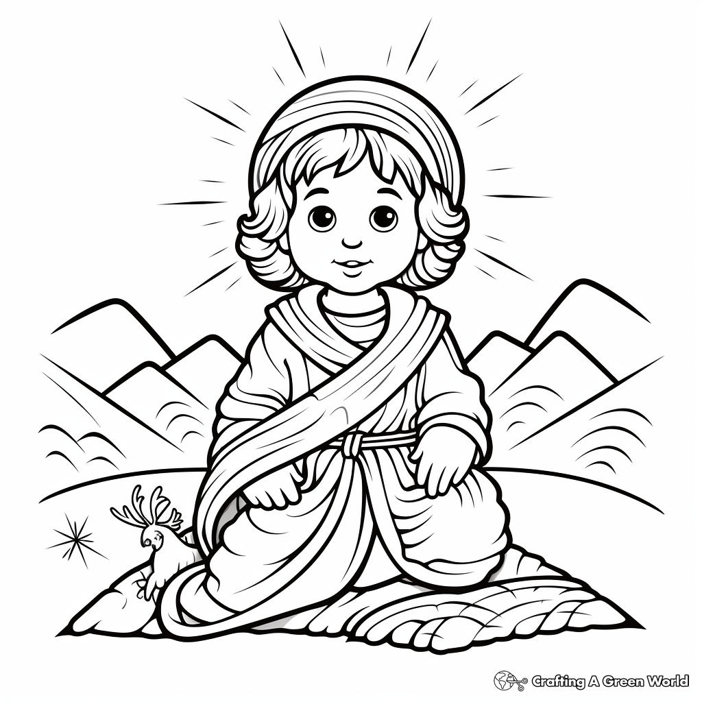 Baby jesus coloring pages