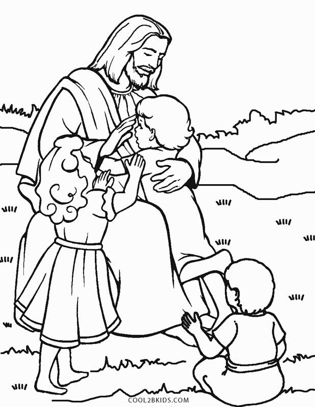 Free printable jesus coloring pages for kids