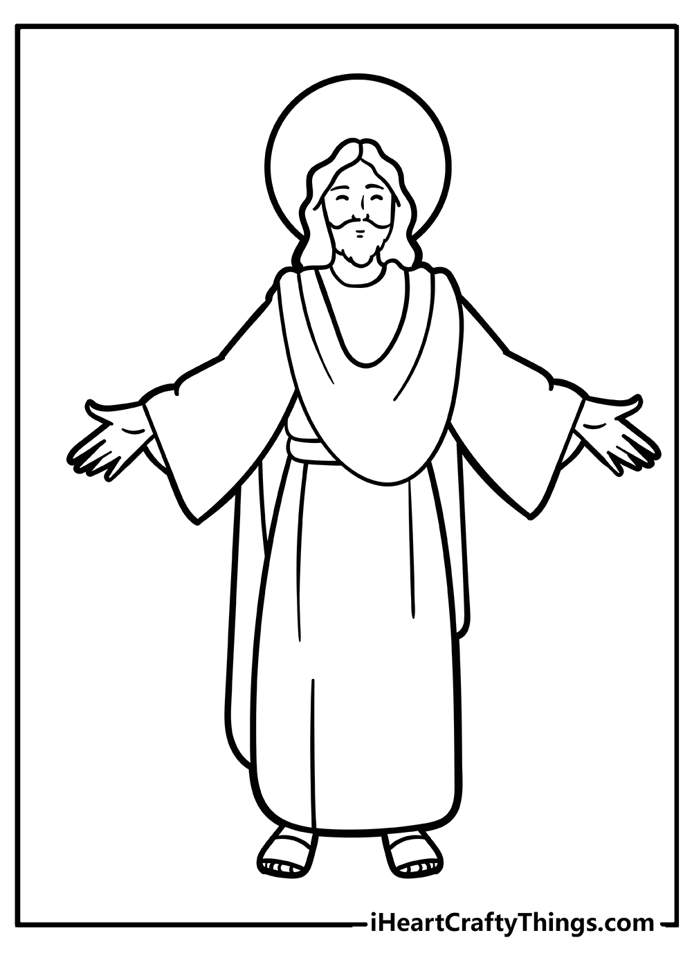 Jesus coloring pages free printables