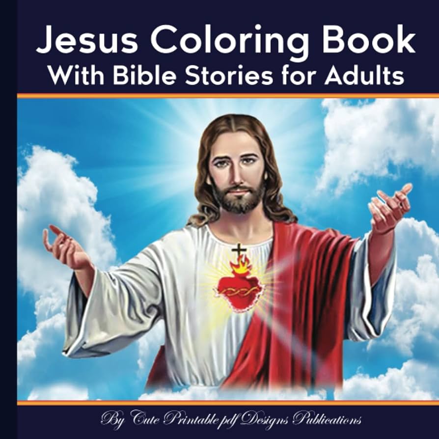 Jesus coloring book with bible stories for adults life of jesus learning about coloring book great jesus religious coloring book for adults and superstar crucifixion catholic book bulk publications cute