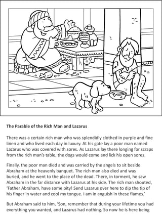 Parables of jesus for children coloring book pdf