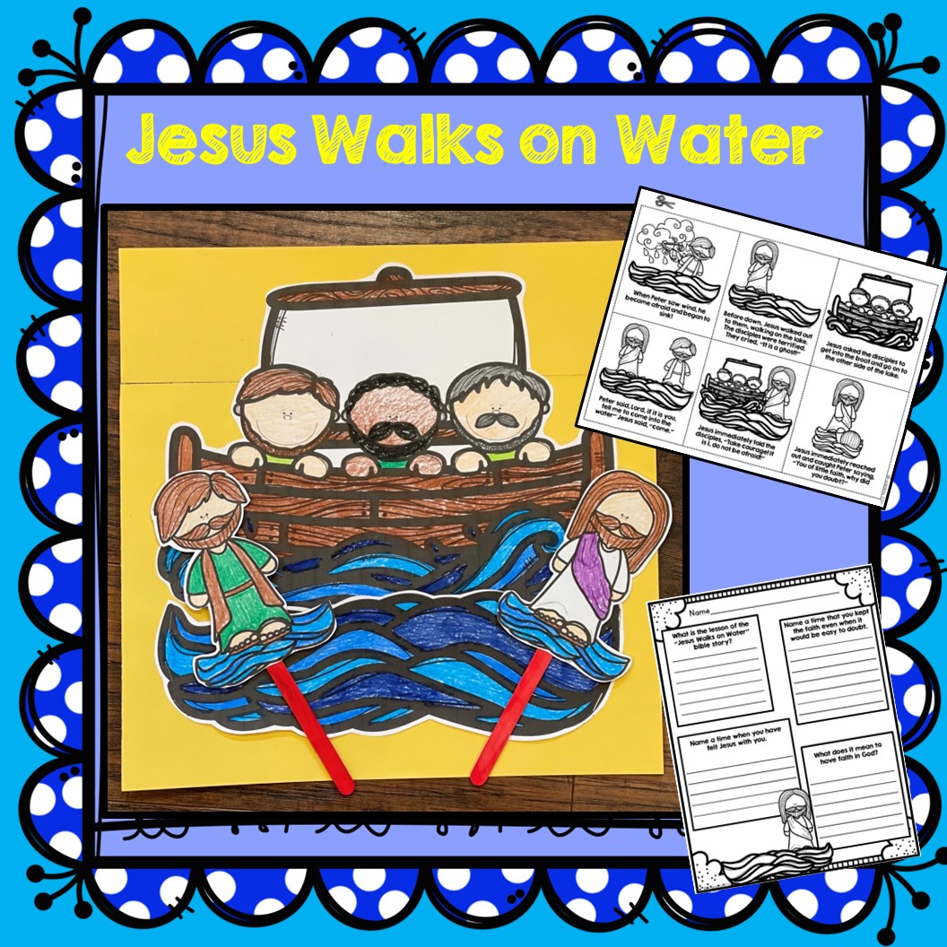 Jesus walks on water made by teachers