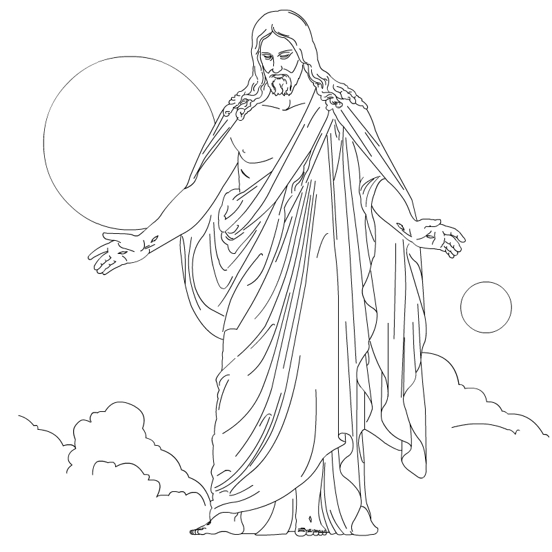 Free printable jesus coloring pages for kids