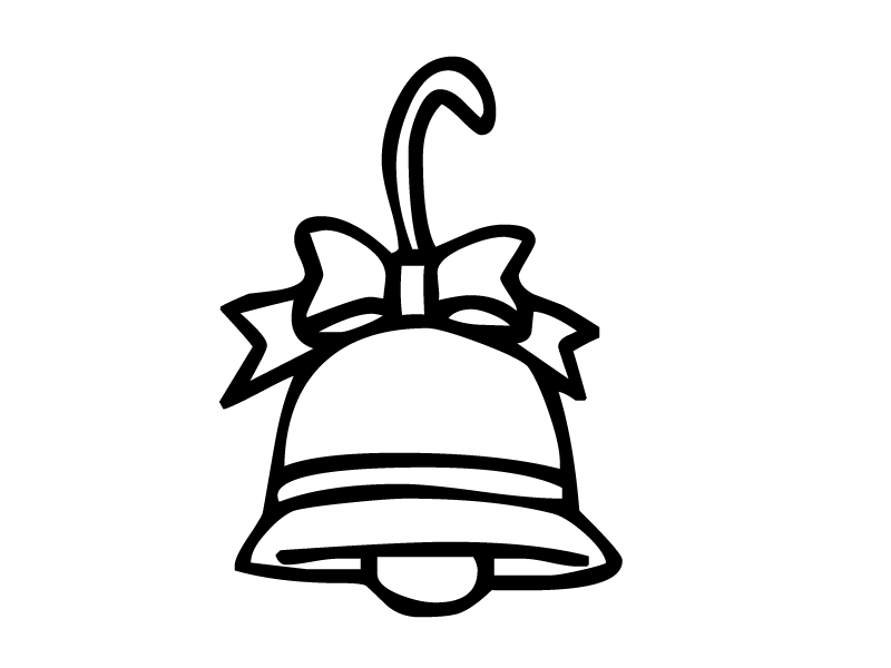 Free printable bell coloring pages for kids