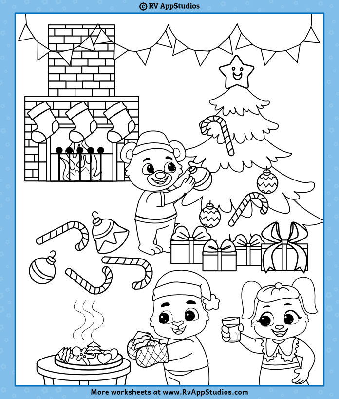 Jingle bells coloring page for children