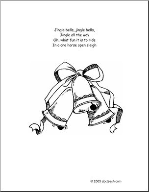 Coloring page jingle bells