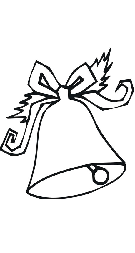 Christmas bell coloring pages