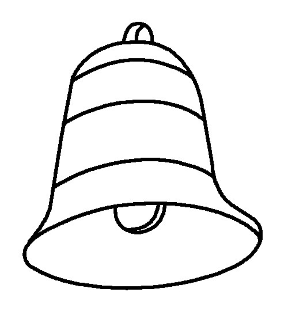 Free printable bell coloring pages for kids